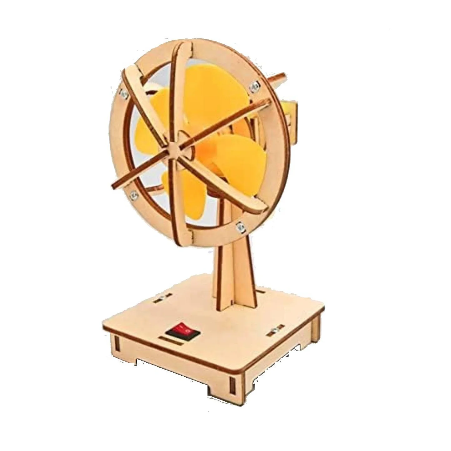 مروحة كهربائية خشبية تعليمية – Wooden Electric Fan STEM Kit