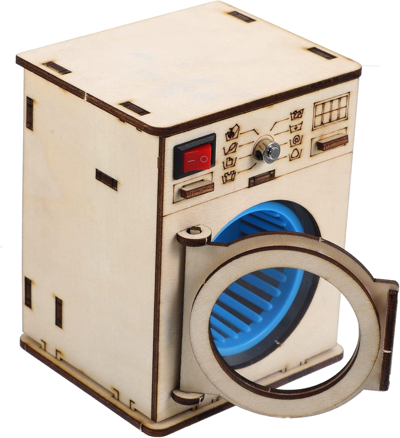 غسالة خشبية تعليمية – Wooden Washing Machine STEM Kit