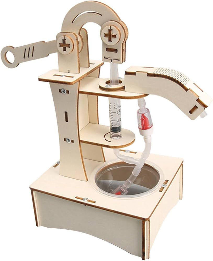 آلة ضخ ماء خشبية تعليمية – Wooden Pump STEM Kit