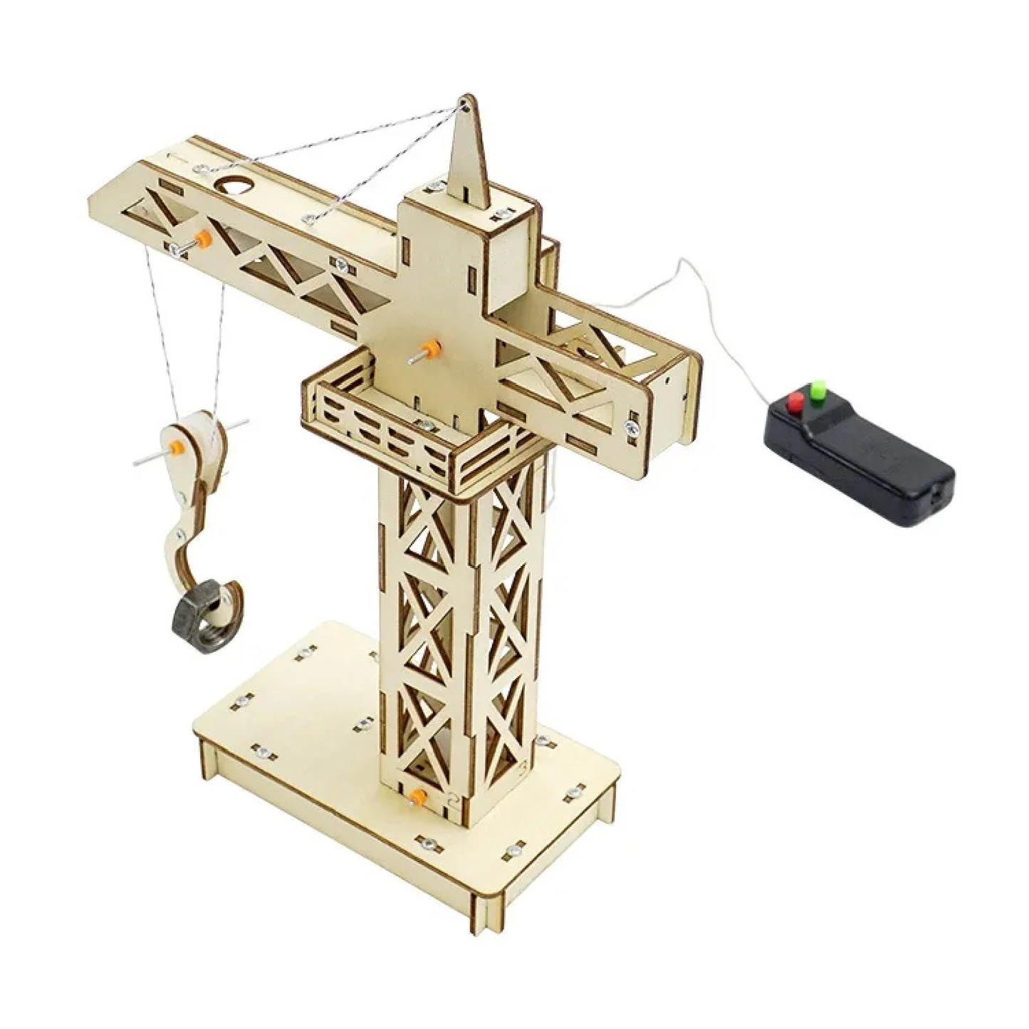 رافعة خشبية تعليمية STEM – Wooden Crane Robot Kit